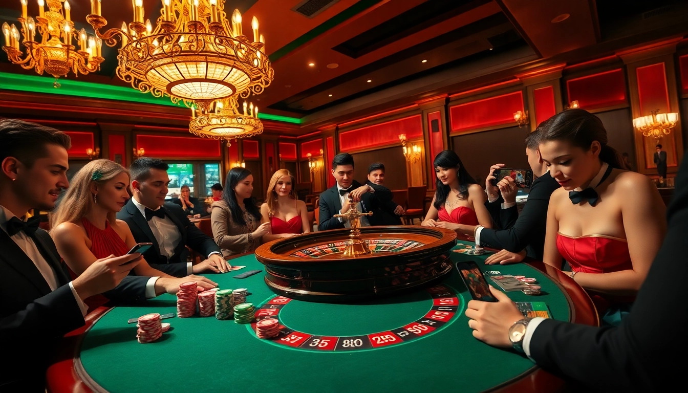 Experience the thrill of live casino action at https://www.jl111.life/ with players enjoying roulette and card games.